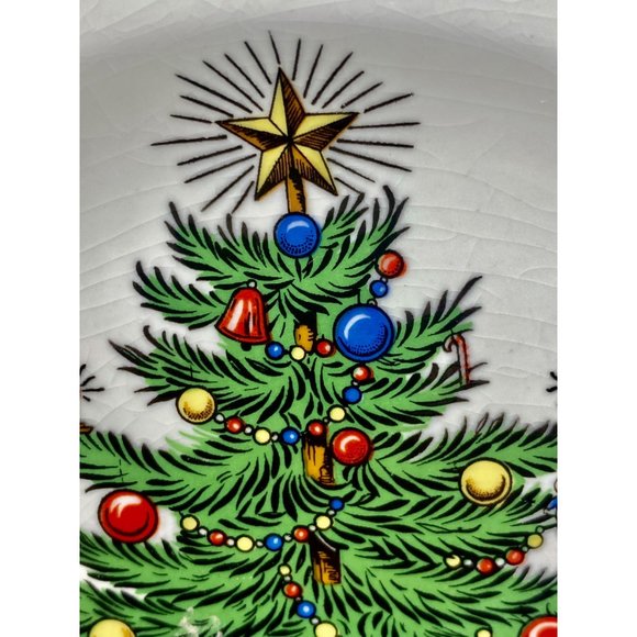 Cuthbertson Original Christmas Tree plate, England. Beautiful plate! - Picture 4 of 8